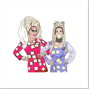 Trixie and Katya Pop Art Posters and Art